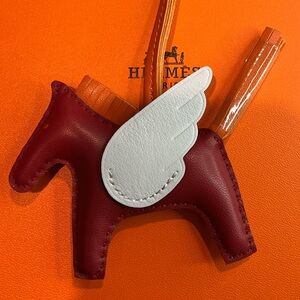 Red and Blue Horse Pegasus Bag Charm